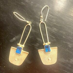 925 sterling tanzanite earrings